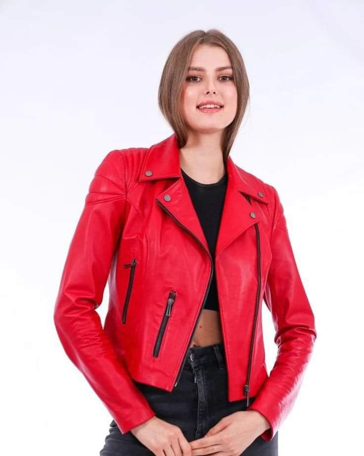 HANDMADE WOMEN'S LEATHER JACKET