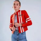 HANDMADE WOMEN'S LEATHER JACKET