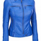 HANDMADE WOMEN'S LEATHER JACKET