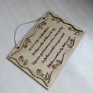 Wood wall decor with quotes