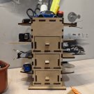 Desk organizer, pencil and pen storage