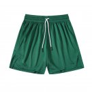 Men's Running Fitness Casual Solid Shorts Green