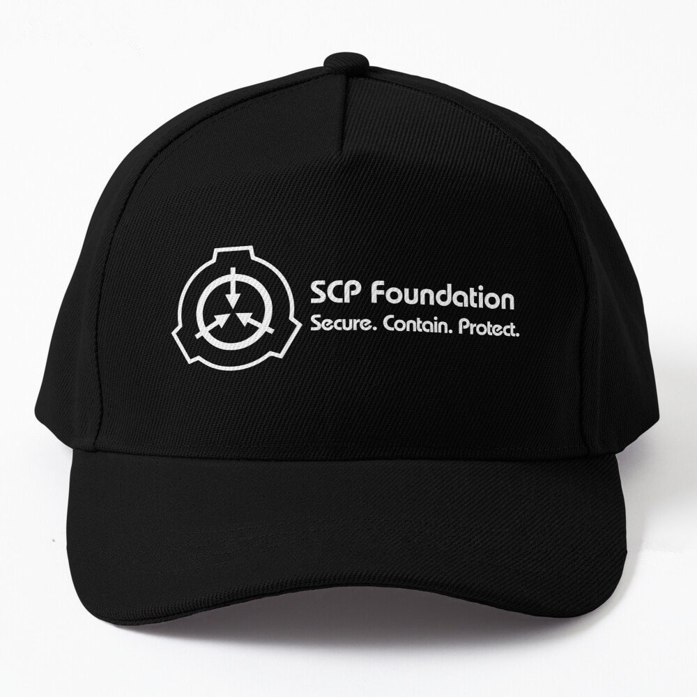 Scp Foundation (On Black) Baseball Cap Black