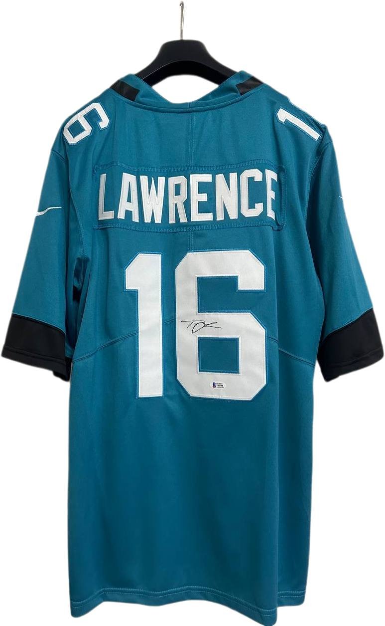 Trevor Lawrence Hand Signed Jersey Jacksonville Jaguars BAS COA