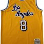 KOBE BRYANT yellow jersey NBA LOS ANGELES LAKERS hand signed PSA/DNA