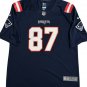 ROB GRONKOWSKI Dark Blue New England Patriots Hand Signed Jersey BAS COA