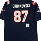 ROB GRONKOWSKI Dark Blue New England Patriots Hand Signed Jersey BAS COA