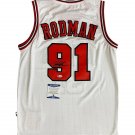 DENNIS RODMAN HAND SIGNED JERSEY CHICAGO BULLS  AUTOGRAPHED BAS COA