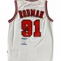 DENNIS RODMAN HAND SIGNED JERSEY CHICAGO BULLS  AUTOGRAPHED BAS COA