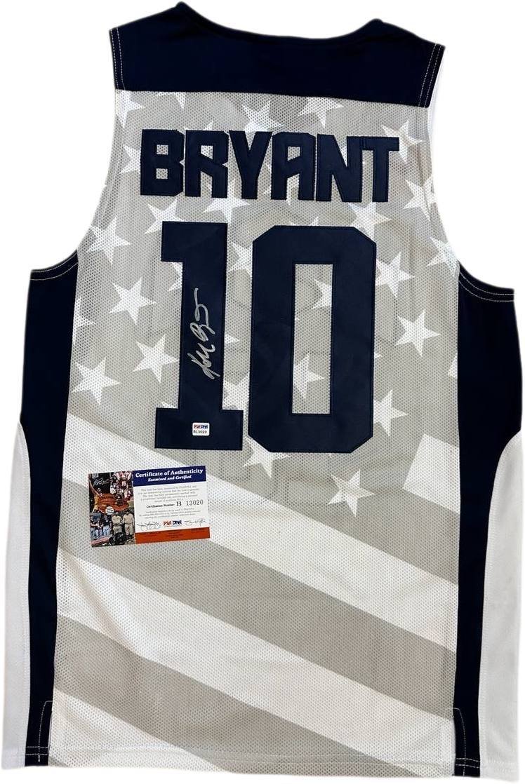 Jersey USA KOBE BRYANT Hand Signed PSA/DNA Authentication