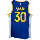 STEPHEN CURRY Blue Hand Signed Jersey GOLDEN STATE WARRIORS BAS COA