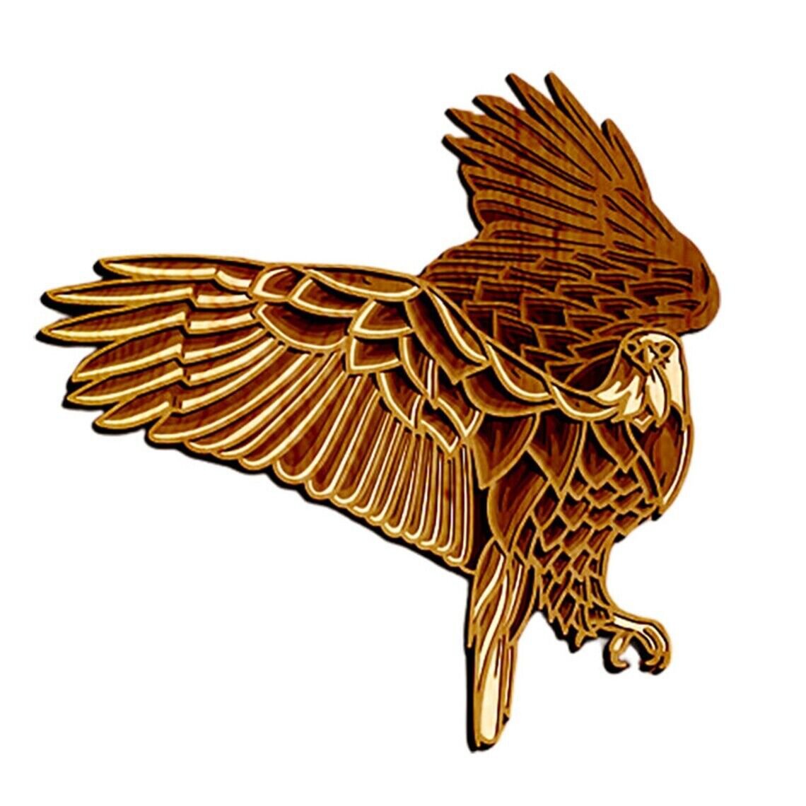 A laser cut wooden Eagle
