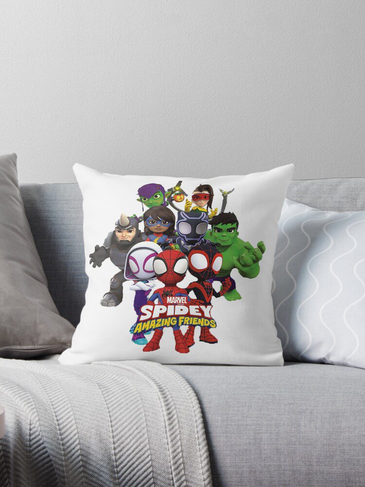 Spidey And His Amazing Friends Pillow