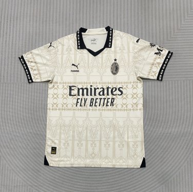 2025  Beige AC Three Dutch Soccer Jersey