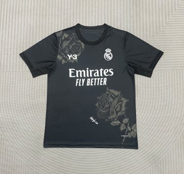 2025  Real Madrid Jersey Y3 cobranded national team Black Soccer Jersey