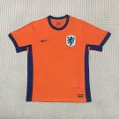 2025 New Dutch home orange shortsleeved football for Euro