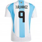 2025  argentina home jersey j.alvares #9 new