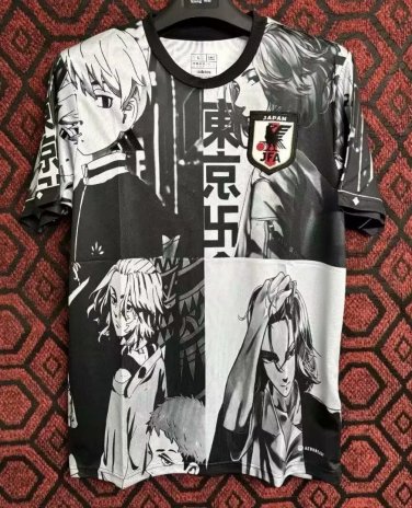 2025  japan special version black white tokyo soccer jersey