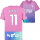 2025 ac milan pulisic 11 jersey away football soccer long sleeves jersey ac milan