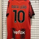 2025 ac milan rafa leao 10 jersey home shirt soccer jersey ac milan