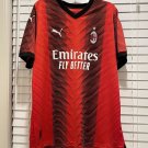 2025 ac milan rafa leao 10 jersey home shirt soccer jersey ac milan_1