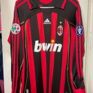 2025 ac milan 06&07 home jersey long sleeve, kaka #22