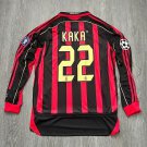 2025 ac milan 06&07 kaka 22 long sleeve retro vintage classic shirts jersey