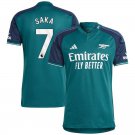 2025 arsenal saka 7 jersey away football soccer shirt jersey arsenal_1