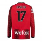 2025 ac milan okafor 17 jersey home football soccer long sleeves jersey ac milan