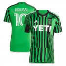 2025 austin jersey driusso 10 home soccer jersey austin 23