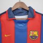 2025 barcelona 03&04 retro jersey home long sleeve soccer jersey barcelona 03&04