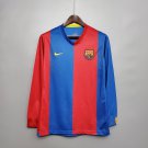 2025 barcelona 06&07 retro jersey home long sleeve soccer jersey barcelona 06&07