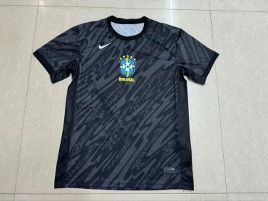 2025 brazil black training jersey