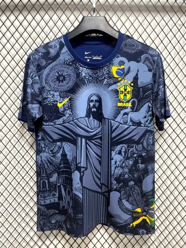 2025 brazil special version blue jersey