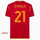 2025 dybala roma 23  jersey home men's football soccer jersey 23&