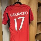 2025 garnacho man united home men’s jersey 23&