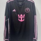 2025 inter miami messi #10 jersey away black long sleeve