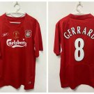 2025 liverpool 04&05 gerrard 8 retro home jersey vintage