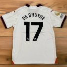 2025 manchester city de bruyne #17 jersey away