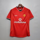 2025 manchester united 00&01 retro jersey home new soccer jersey m-u