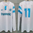 2025 marseille retro jersey 11 home new soccer jersey marseille