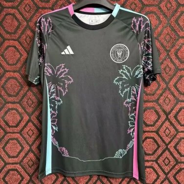 2025 miami special version black coconut tree soccer jersey