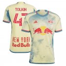 2025 new york red bulls tolkin 47 jersey away men's football soccer shirt jersey 23&