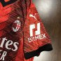 2025 pulisic ac milan mens new home red soccer jersey