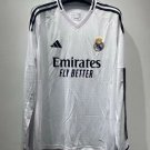 2025 real madrid home white long sleeves soccer jersey