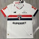2025 sao paulo home print sponsor fans soccer jersey