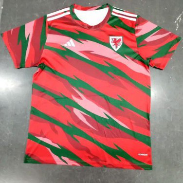 2025 wales red green training jersey