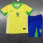 2025 brazil home jersey kit kids youths