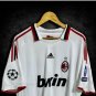 AC Milan 2009 10 Retro Jersey RONALDINHO 80 Away New Soccer Jersey AC Milan