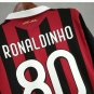 AC Milan Retro Jersey RONALDINHO 80 Home New Soccer Jersey AC Milan